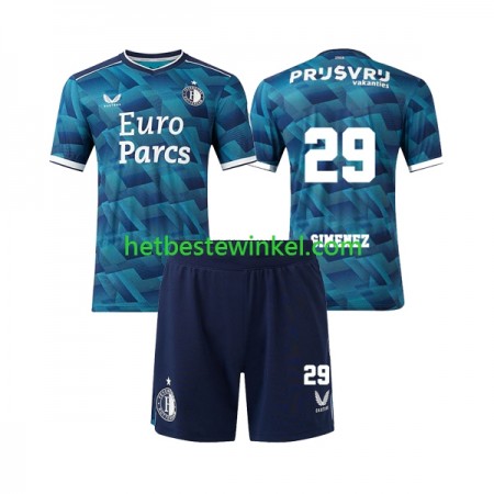 Feyenoord Rotterdam Santiago Gimenez 29 Voetbalshirts Kind Uit 2023-24